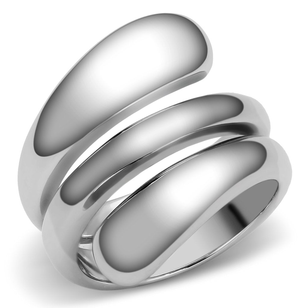 JCE037 High polished (no plating) Stainless Steel Ring with No Stone
